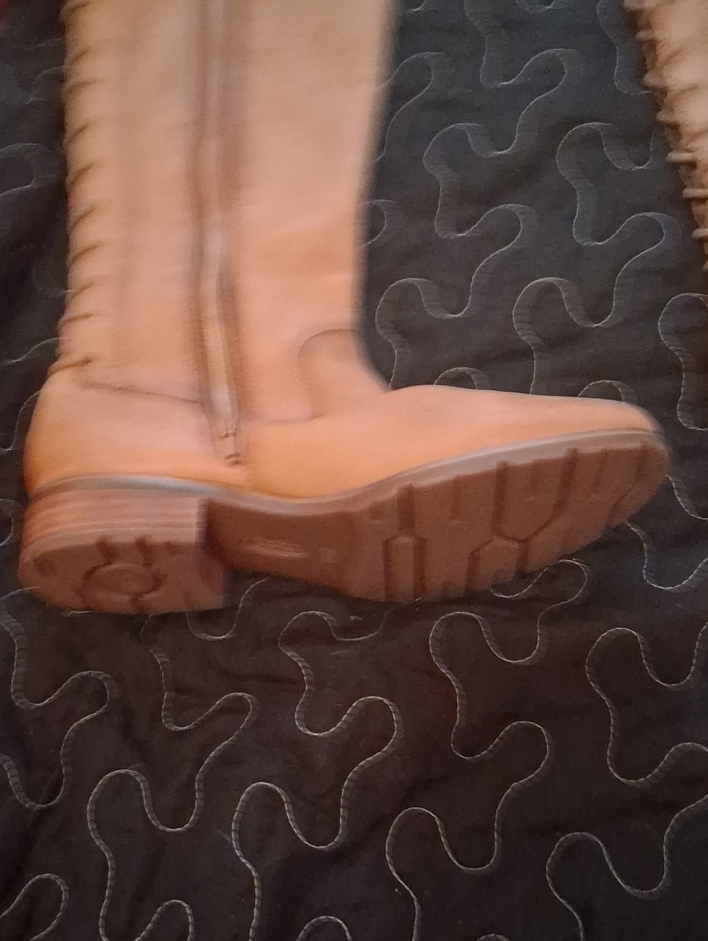 Sofft Mid-Calf Leather Boots in Tan Brown